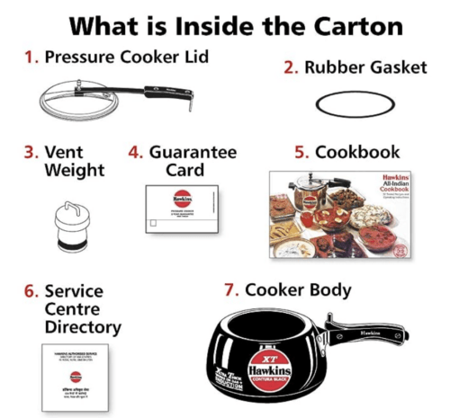 Hawkins Contura Black XT Induction Compatible Pressure Cooker, 3 Litre, Black (CXT30) - Image 5
